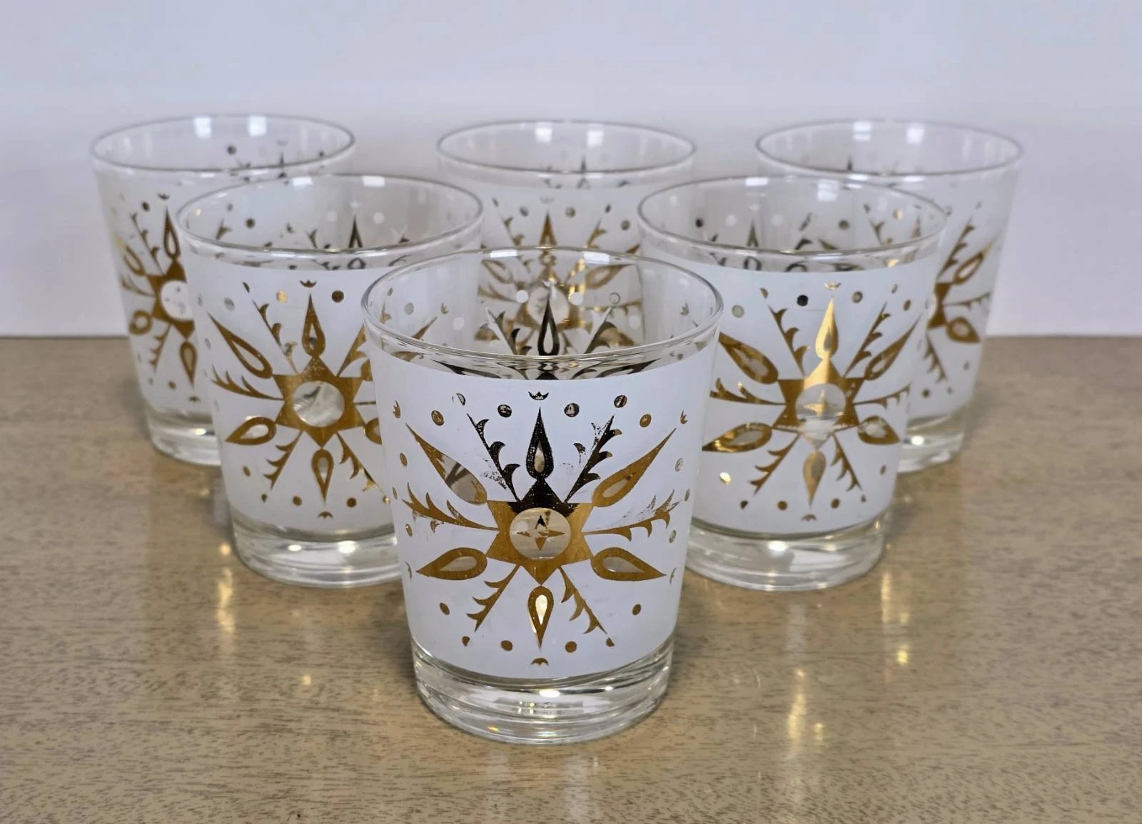Vintage Helen Conroy Atomic Old Fashioned Glasses – Set of 6